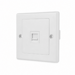 Faceplate Simple D-Link | 1 Port Keystone RJ45 86x86mm