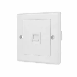 Faceplate Simple D-Link | 1 Port Keystone RJ45 86x86mm